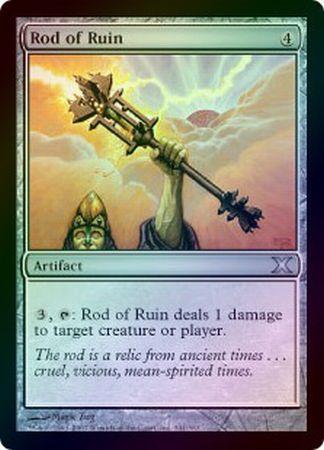 Rod of Ruin Foil MTG 10th Edition Foil Singles Rod of Ruin Foil MTG 10th Edition Foil Singles