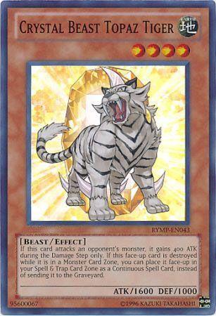 Crystal Beast Topaz Tiger RYMP EN043 Super Rare Unlimited Crystal Beast Topaz Tiger RYMP EN043 Super Rare Unlimited