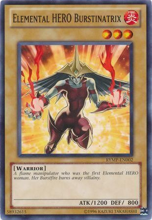Elemental Hero Burstinatrix RYMP EN002 Common Unlimited Elemental Hero Burstinatrix RYMP EN002 Common Unlimited