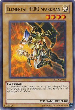 Elemental Hero Sparkman RYMP EN003 Common Unlimited Elemental Hero Sparkman RYMP EN003 Common Unlimited