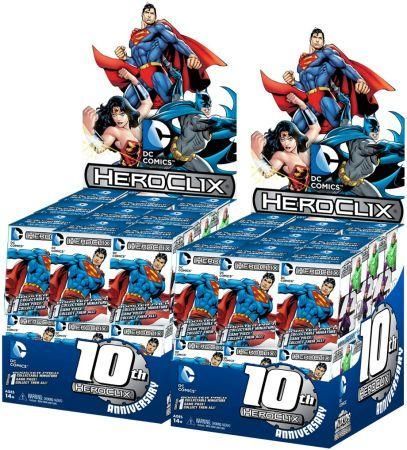 DC 10th Anniversary Case of 2 Display Boxes DC Heroclix Heroclix Sealed Product DC 10th Anniversary Case of 2 Display Boxes DC Heroclix Heroclix Sealed Product