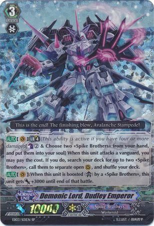 Demonic Lord Dudley Emperor EB03 S01EN Special Parallel SP Extra Booster 3 Cavalry of Black Steel Singles Demonic Lord Dudley Emperor EB03 S01EN Special Parallel SP Extra Booster 3 Cavalry of Black Steel Singles