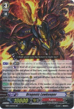 Dragonic Lawkeeper EB03 007EN Double Rare RR Extra Booster 3 Cavalry of Black Steel Singles Dragonic Lawkeeper EB03 007EN Double Rare RR Extra Booster 3 Cavalry of Black Steel Singles
