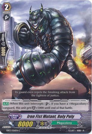 Iron Fist Mutant Roly Poly EB03 026EN Common C Extra Booster 3 Cavalry of Black Steel Singles Iron Fist Mutant Roly Poly EB03 026EN Common C Extra Booster 3 Cavalry of Black Steel Singles
