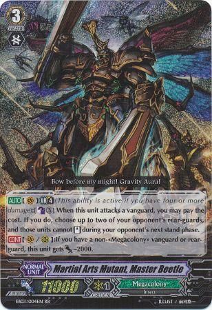 Martial Arts Mutant Master Beetle EB03 004EN Double Rare RR Extra Booster 3 Cavalry of Black Steel Singles Martial Arts Mutant Master Beetle EB03 004EN Double Rare RR Extra Booster 3 Cavalry of Black Steel Singles