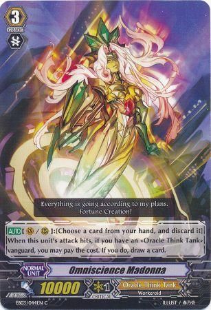 Omniscience Madonna EB03 044EN Common C Extra Booster 3 Cavalry of Black Steel Singles Omniscience Madonna EB03 044EN Common C Extra Booster 3 Cavalry of Black Steel Singles