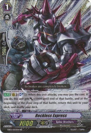 Reckless Express EB03 003EN Double Rare RR Extra Booster 3 Cavalry of Black Steel Singles Reckless Express EB03 003EN Double Rare RR Extra Booster 3 Cavalry of Black Steel Singles