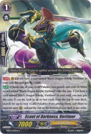 Scout of Darkness Vortimer EB03 033EN Common C Extra Booster 3 Cavalry of Black Steel Singles Scout of Darkness Vortimer EB03 033EN Common C Extra Booster 3 Cavalry of Black Steel Singles