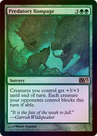 Predatory Rampage Foil Magic 2013 M13 Foil Singles Predatory Rampage Foil Magic 2013 M13 Foil Singles