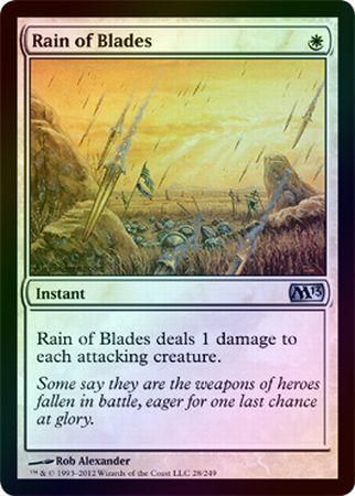 Rain of Blades Foil Magic 2013 M13 Foil Singles Rain of Blades Foil Magic 2013 M13 Foil Singles