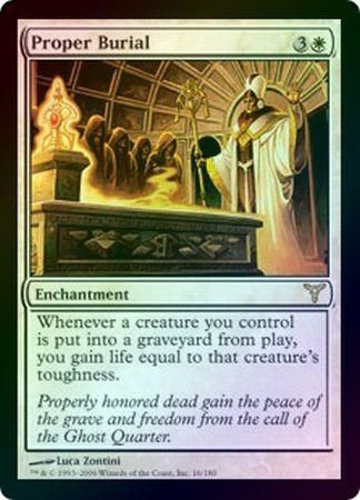 Proper Burial Foil Dissension Foil Singles Proper Burial Foil Dissension Foil Singles