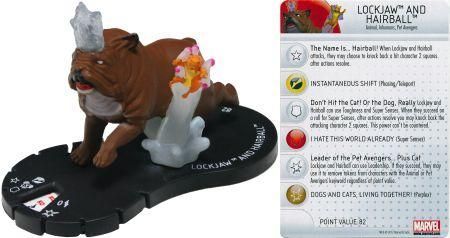 Lockjaw and Hairball 052 Marvel Chaos War Marvel Heroclix Lockjaw and Hairball 052 Marvel Chaos War Marvel Heroclix