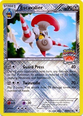 Escavalier 80 101 Pokemon Championship Series Promo Pokemon Championship League Organized Play Promos Escavalier 80 101 Pokemon Championship Series Promo Pokemon Championship League Organized Play Promos