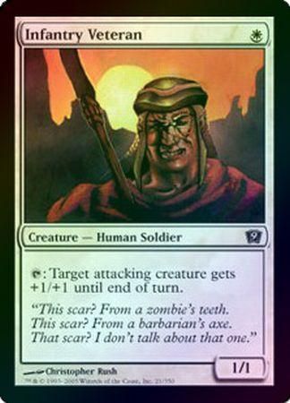 Infantry Veteran Foil MTG 9th Edition Foil Singles Infantry Veteran Foil MTG 9th Edition Foil Singles