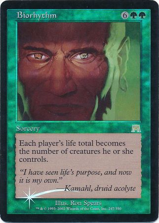 Biorhythm Foil Onslaught Foil Singles Biorhythm Foil Onslaught Foil Singles