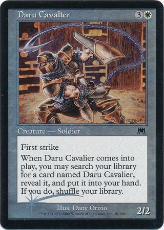 Daru Cavalier Foil Onslaught Foil Singles Daru Cavalier Foil Onslaught Foil Singles
