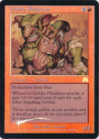 Goblin Piledriver Foil Onslaught Foil Singles Goblin Piledriver Foil Onslaught Foil Singles