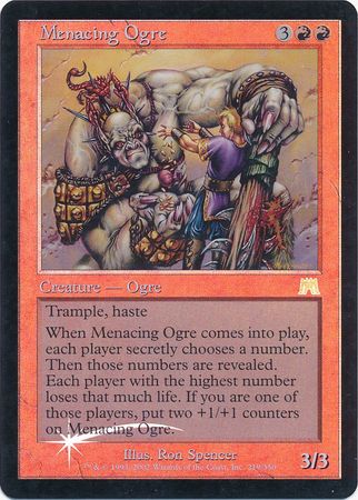 Menacing Ogre Foil Onslaught Foil Singles Menacing Ogre Foil Onslaught Foil Singles