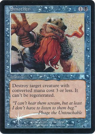 Smother Foil Onslaught Foil Singles Smother Foil Onslaught Foil Singles