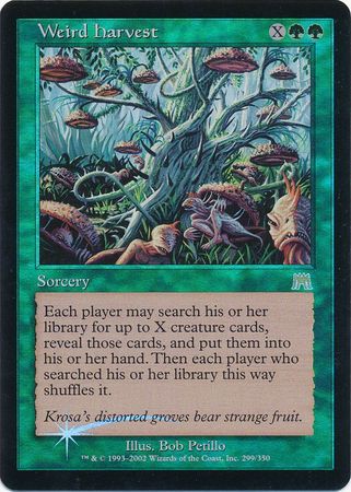 Weird Harvest Foil Onslaught Foil Singles Weird Harvest Foil Onslaught Foil Singles