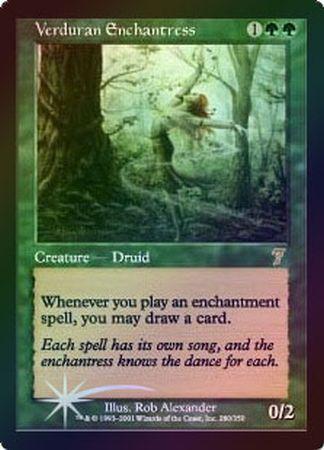 Verduran Enchantress Foil MTG 7th Edition Foil Singles Verduran Enchantress Foil MTG 7th Edition Foil Singles