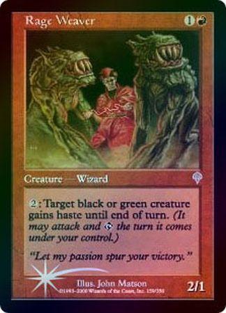 Rage Weaver Foil Invasion Foil Singles Rage Weaver Foil Invasion Foil Singles