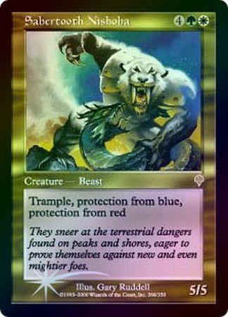 Sabertooth Nishoba Foil Invasion Foil Singles Sabertooth Nishoba Foil Invasion Foil Singles