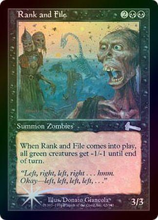 Rank and File Foil Urza s Legacy Foil Singles Rank and File Foil Urza s Legacy Foil Singles