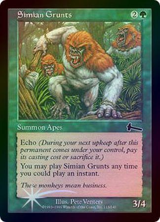 Simian Grunts Foil Urza s Legacy Foil Singles Simian Grunts Foil Urza s Legacy Foil Singles