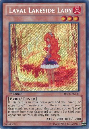 Laval Lakeside Lady HA06 EN034 Secret Rare 1st Edition Laval Lakeside Lady HA06 EN034 Secret Rare 1st Edition