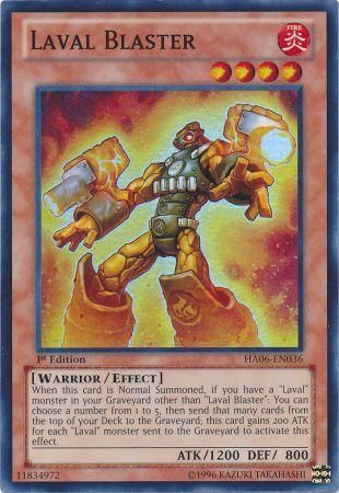 Laval Blaster HA06 EN036 Super Rare 1st Edition Hidden Arsenal 6 Omega Xyz 1st Edition Singles Laval Blaster HA06 EN036 Super Rare 1st Edition Hidden Arsenal 6 Omega Xyz 1st Edition Singles