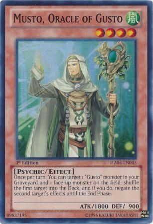 Musto Oracle of Gusto HA06 EN045 Super Rare 1st Edition Hidden Arsenal 6 Omega Xyz 1st Edition Singles Musto Oracle of Gusto HA06 EN045 Super Rare 1st Edition Hidden Arsenal 6 Omega Xyz 1st Edition Singles