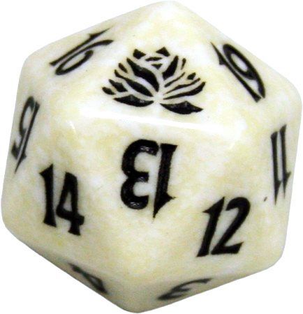 Black Lotus White Spindown Life Counter MTG Dice Life Counters Tokens Black Lotus White Spindown Life Counter MTG Dice Life Counters Tokens