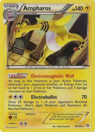 Ampharos 40 124 Holo Rare Black White 6 Dragons Exalted Ampharos 40 124 Holo Rare Black White 6 Dragons Exalted
