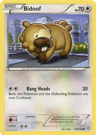 Bidoof 106 124 Common Black White 6 Dragons Exalted Bidoof 106 124 Common Black White 6 Dragons Exalted