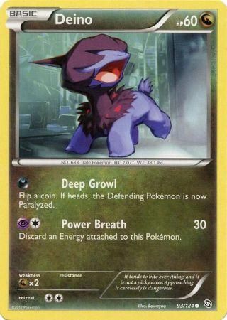 Deino 94/124 - Pokemon Dragons Exalted Common Card