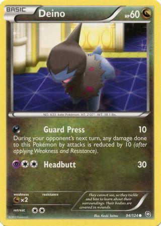 Deino 94/124 - Pokemon Dragons Exalted Common Card