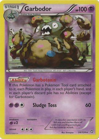 Garbodor 54 124 Holo Rare Black White 6 Dragons Exalted Garbodor 54 124 Holo Rare Black White 6 Dragons Exalted