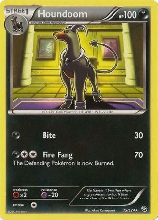 Houndoom 75 124 Rare Black White 6 Dragons Exalted Houndoom 75 124 Rare Black White 6 Dragons Exalted