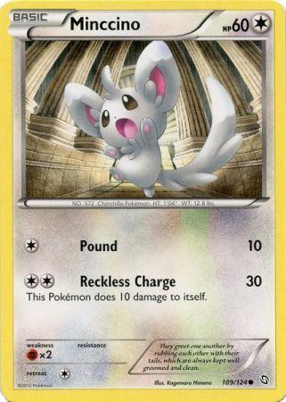 Minccino 109 124 Common Black White 6 Dragons Exalted Minccino 109 124 Common Black White 6 Dragons Exalted