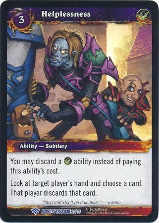Helplessness Aspects Treasure 21 75 Rare WoW Battle of the Aspects Treasure Pack Singles Helplessness Aspects Treasure 21 75 Rare WoW Battle of the Aspects Treasure Pack Singles