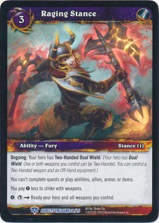 Raging Stance Aspects Treasure 30 75 Rare WoW Battle of the Aspects Treasure Pack Singles Raging Stance Aspects Treasure 30 75 Rare WoW Battle of the Aspects Treasure Pack Singles