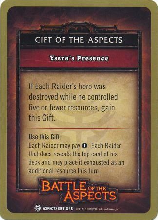 Ysera s Presence Aspects Gift 8 8 Common WoW Battle of the Aspects Raid Deck Singles Ysera s Presence Aspects Gift 8 8 Common WoW Battle of the Aspects Raid Deck Singles