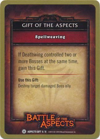 Spellweaving Aspects Gift 6 8 Common WoW Battle of the Aspects Raid Deck Singles Spellweaving Aspects Gift 6 8 Common WoW Battle of the Aspects Raid Deck Singles
