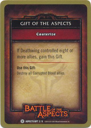 Cauterize Aspects Gift 2 8 Common WoW Battle of the Aspects Raid Deck Singles Cauterize Aspects Gift 2 8 Common WoW Battle of the Aspects Raid Deck Singles