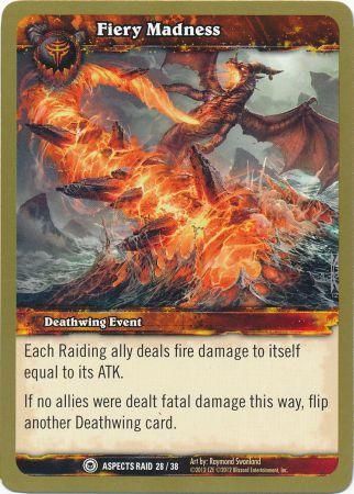 Fiery Madness Aspects Raid 28 38 Common WoW Battle of the Aspects Raid Deck Singles Fiery Madness Aspects Raid 28 38 Common WoW Battle of the Aspects Raid Deck Singles