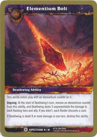 Elementium Bolt Aspects Raid 15 38 Common WoW Battle of the Aspects Raid Deck Singles Elementium Bolt Aspects Raid 15 38 Common WoW Battle of the Aspects Raid Deck Singles