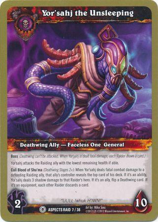 Yor sahj the Unsleeping Aspects Raid 7 38 Common WoW Battle of the Aspects Raid Deck Singles Yor sahj the Unsleeping Aspects Raid 7 38 Common WoW Battle of the Aspects Raid Deck Singles