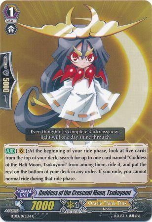 Goddess of the Crescent Moon Tsukuyomi BT03 073EN Common C Vol 3 Demonic Lord Invasion Singles Goddess of the Crescent Moon Tsukuyomi BT03 073EN Common C Vol 3 Demonic Lord Invasion Singles