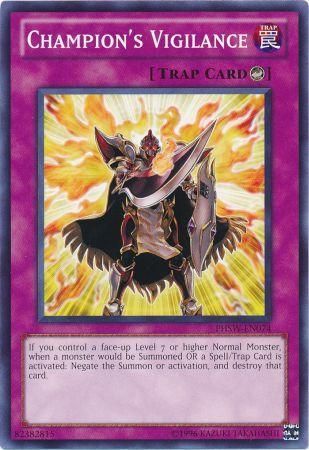 Champion s Vigilance PHSW EN074 Common Unlimited Photon Shockwave Unlimited Singles Champion s Vigilance PHSW EN074 Common Unlimited Photon Shockwave Unlimited Singles